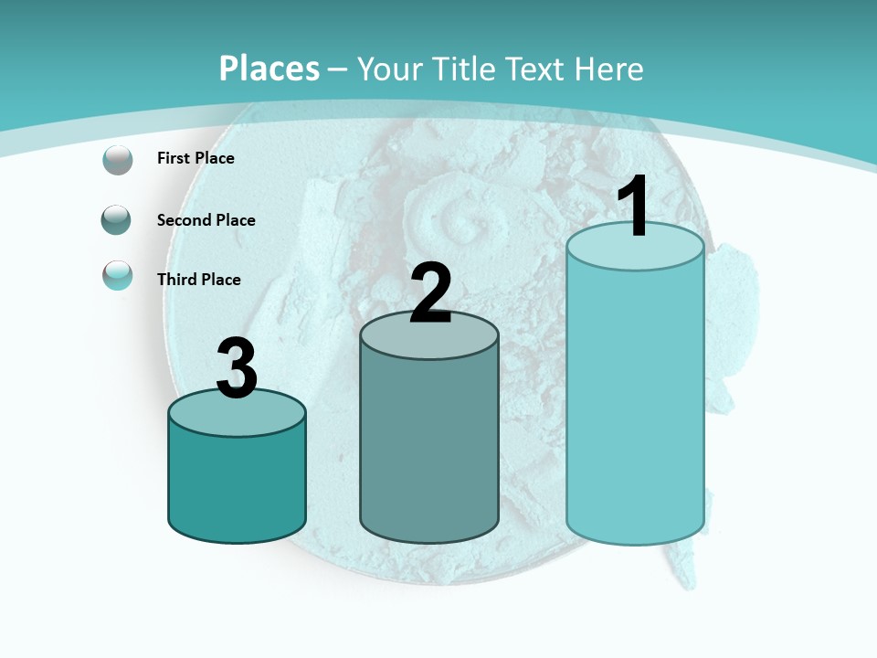 Macro Color Isolated On White PowerPoint Template