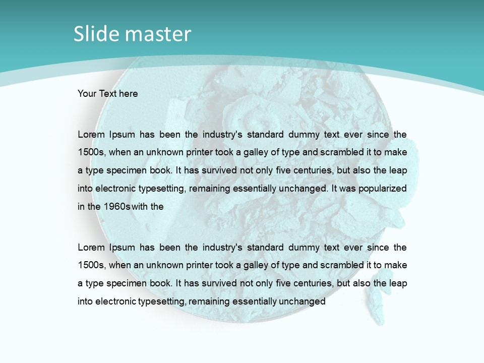 Macro Color Isolated On White PowerPoint Template