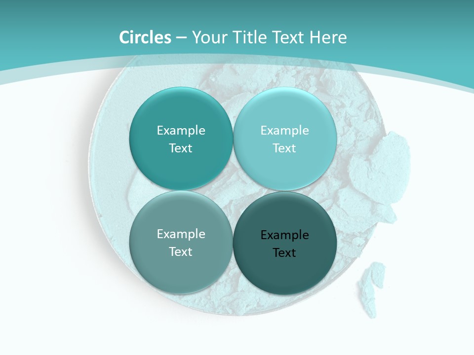 Macro Color Isolated On White PowerPoint Template