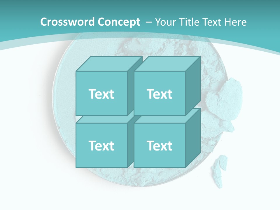 Macro Color Isolated On White PowerPoint Template