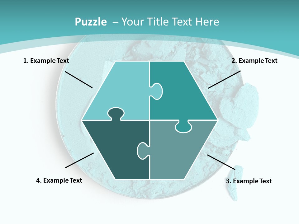 Macro Color Isolated On White PowerPoint Template