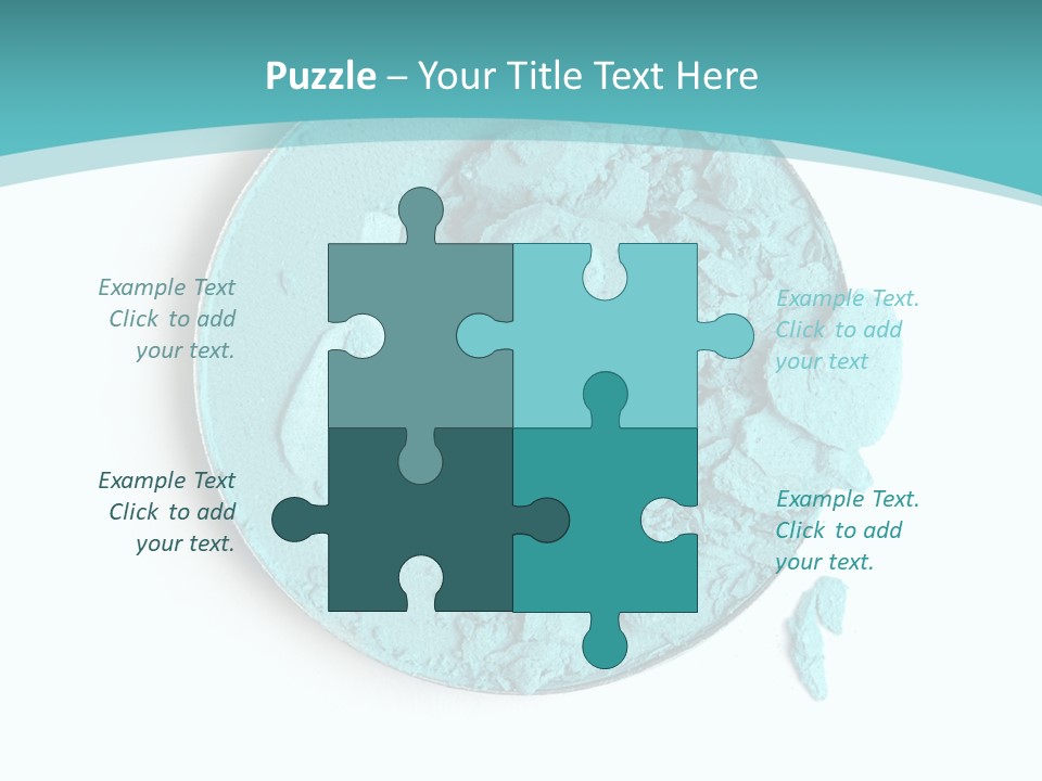 Macro Color Isolated On White PowerPoint Template