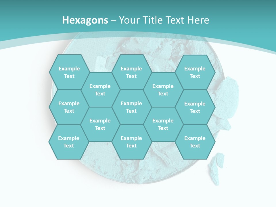 Macro Color Isolated On White PowerPoint Template