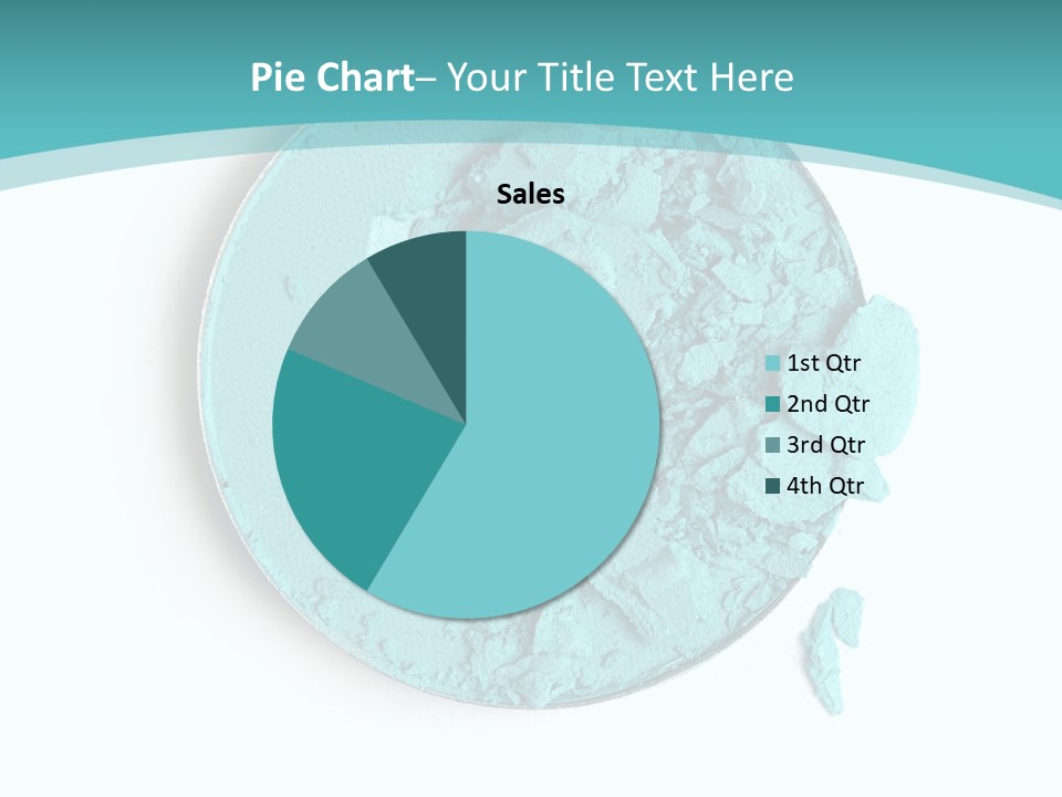 Macro Color Isolated On White PowerPoint Template