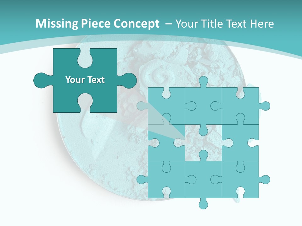 Macro Color Isolated On White PowerPoint Template