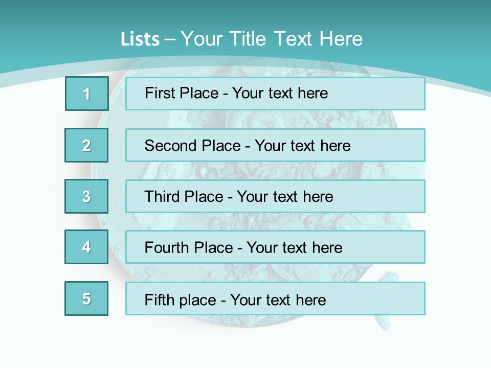 Macro Color Isolated On White PowerPoint Template