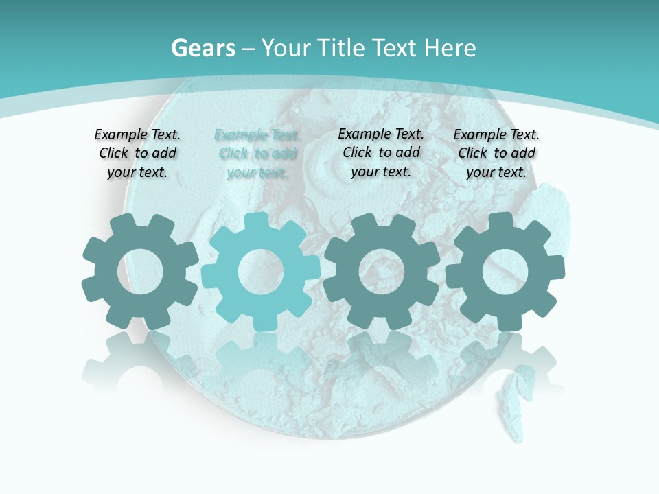 Macro Color Isolated On White PowerPoint Template