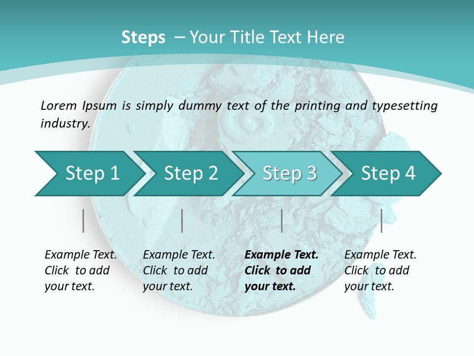 Macro Color Isolated On White PowerPoint Template