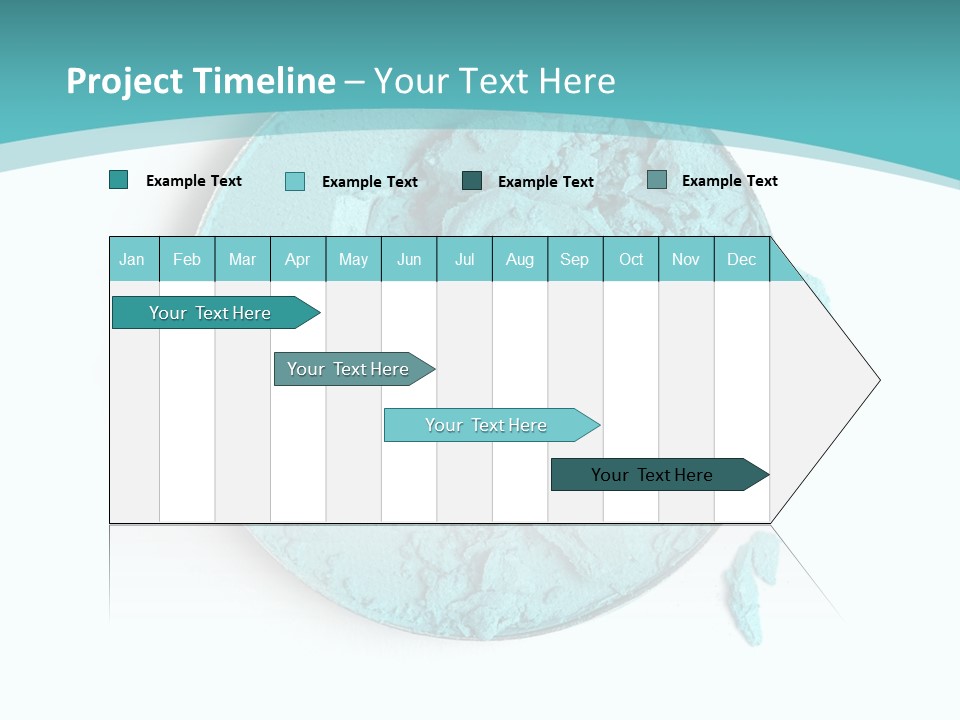 Macro Color Isolated On White PowerPoint Template