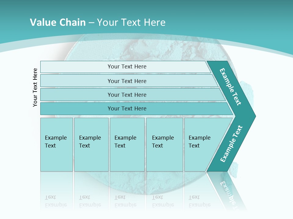 Macro Color Isolated On White PowerPoint Template