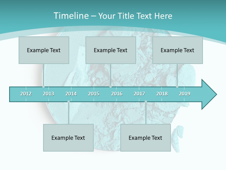 Macro Color Isolated On White PowerPoint Template
