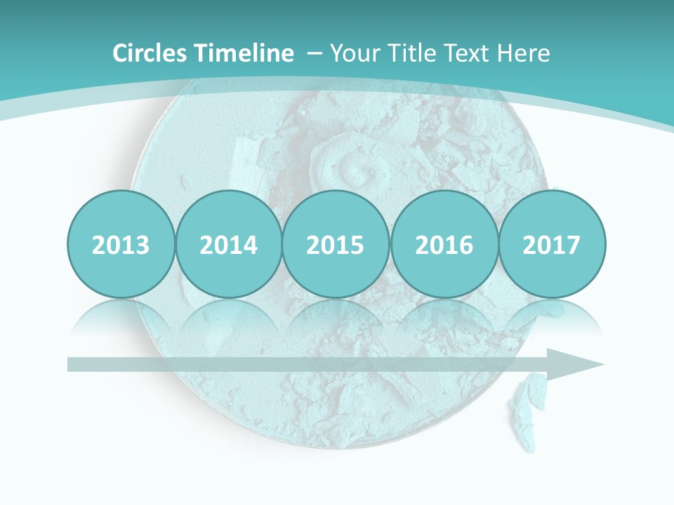 Macro Color Isolated On White PowerPoint Template