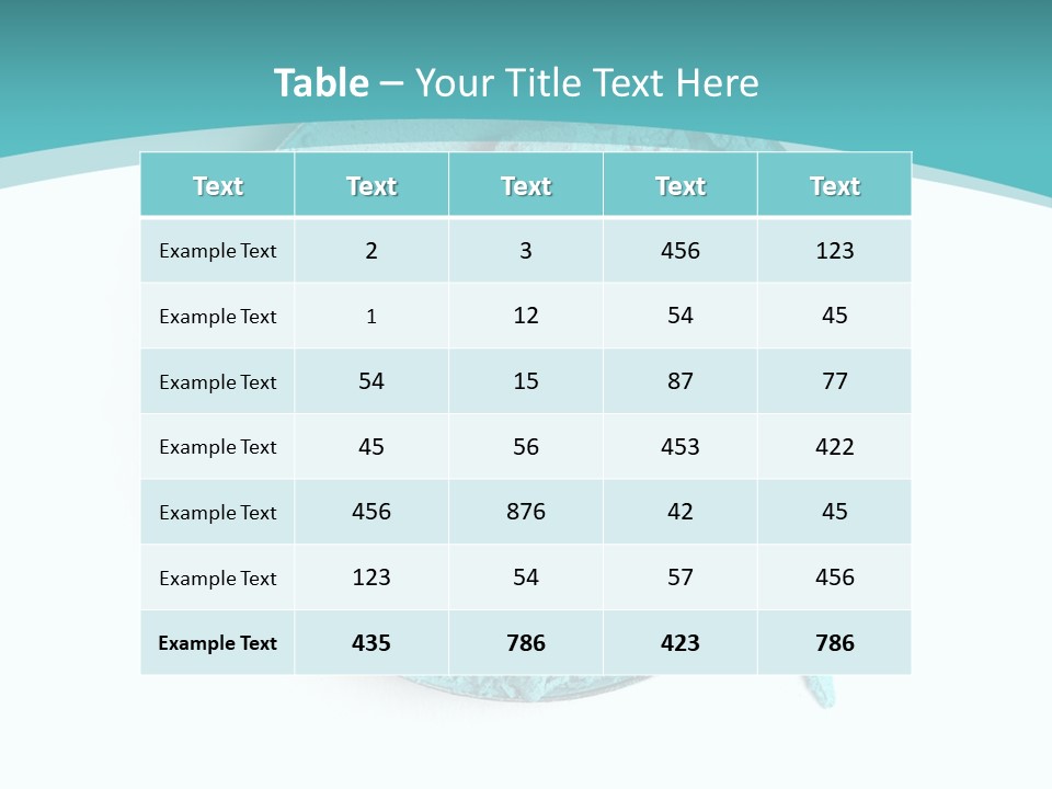 Macro Color Isolated On White PowerPoint Template