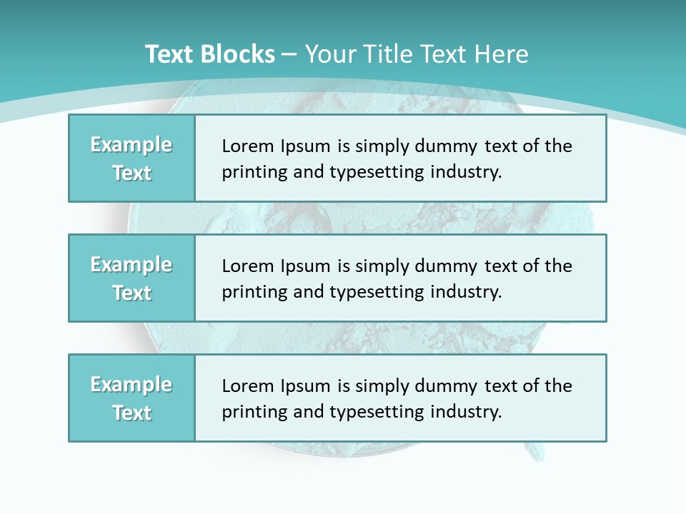 Macro Color Isolated On White PowerPoint Template