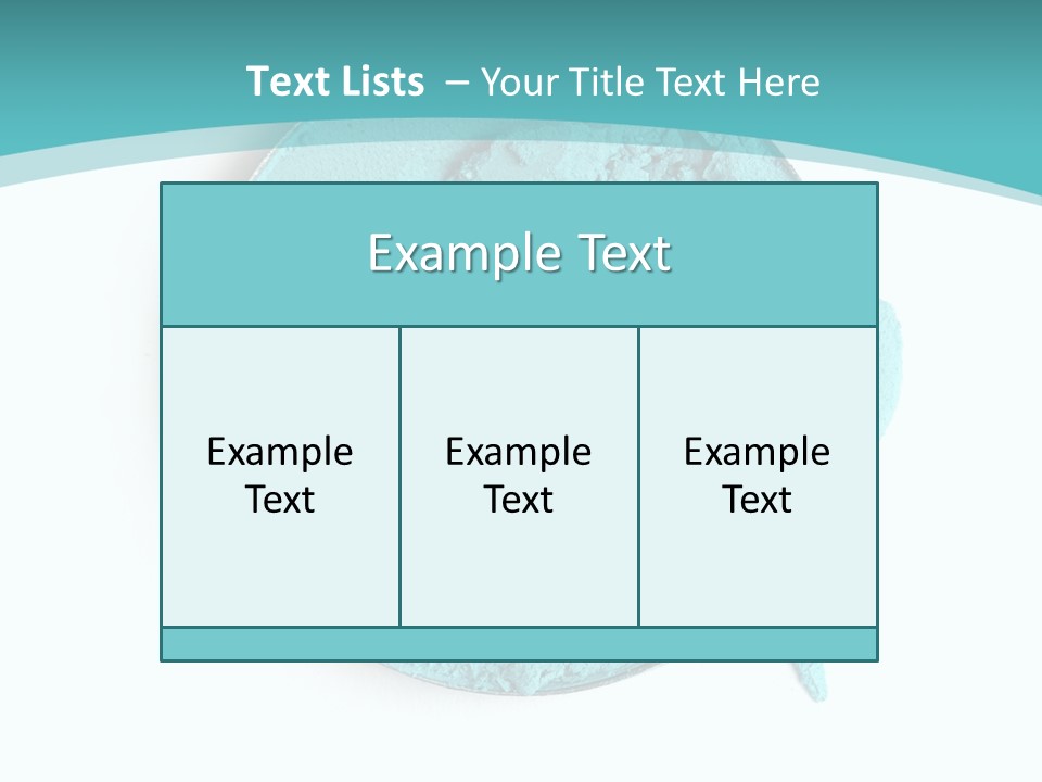 Macro Color Isolated On White PowerPoint Template