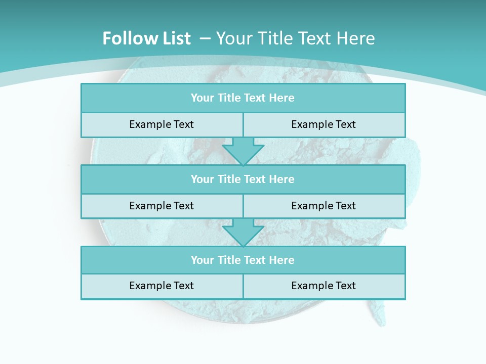 Macro Color Isolated On White PowerPoint Template