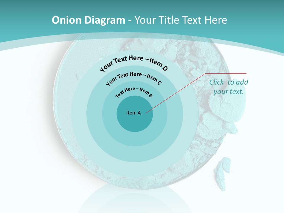 Macro Color Isolated On White PowerPoint Template