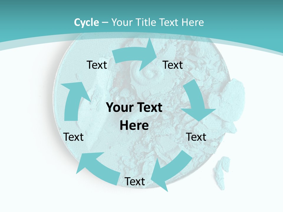 Macro Color Isolated On White PowerPoint Template