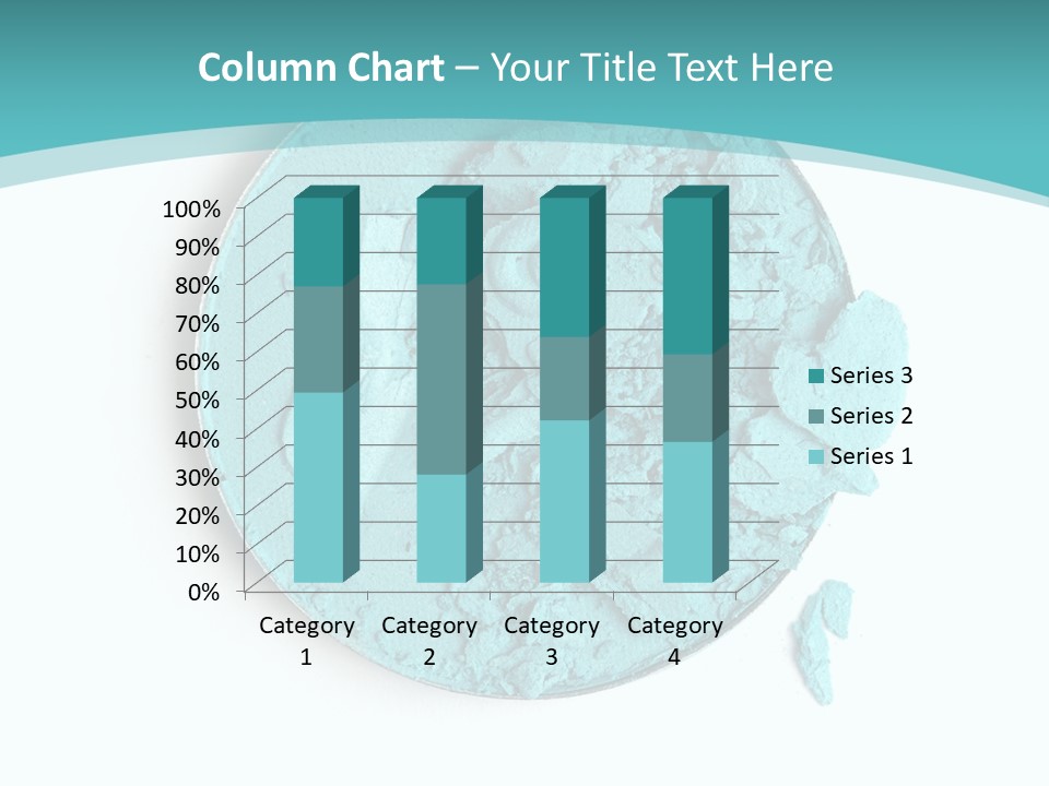 Macro Color Isolated On White PowerPoint Template