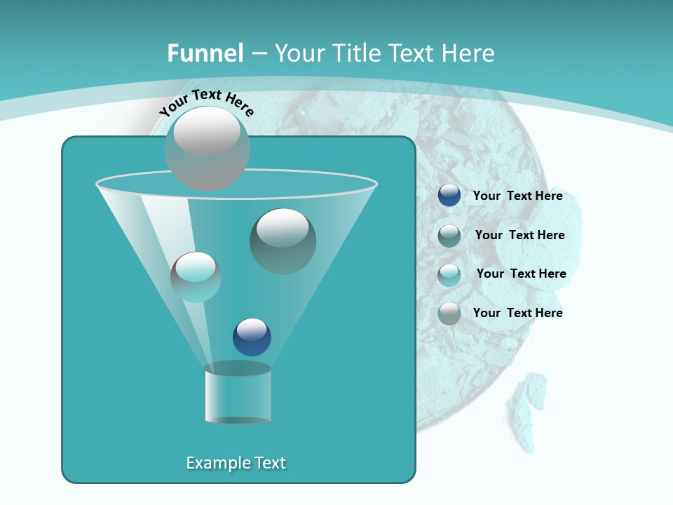 Macro Color Isolated On White PowerPoint Template