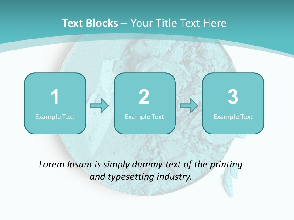 Macro Color Isolated On White PowerPoint Template