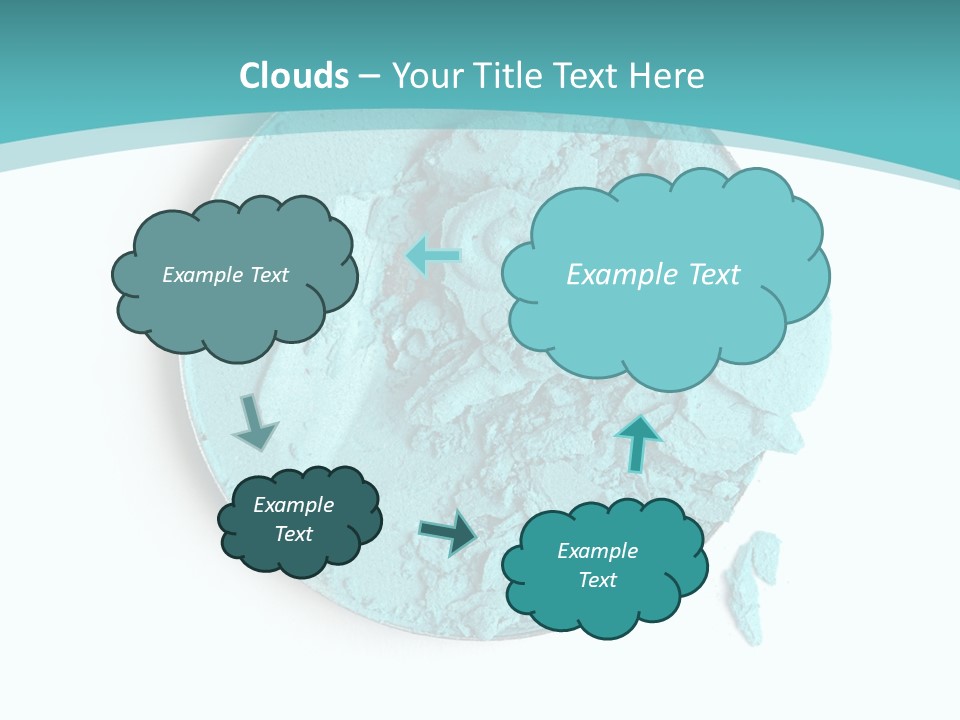 Macro Color Isolated On White PowerPoint Template