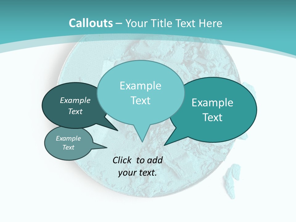 Macro Color Isolated On White PowerPoint Template