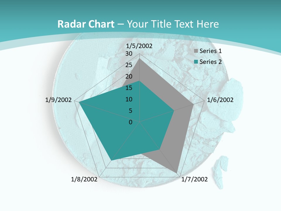 Macro Color Isolated On White PowerPoint Template