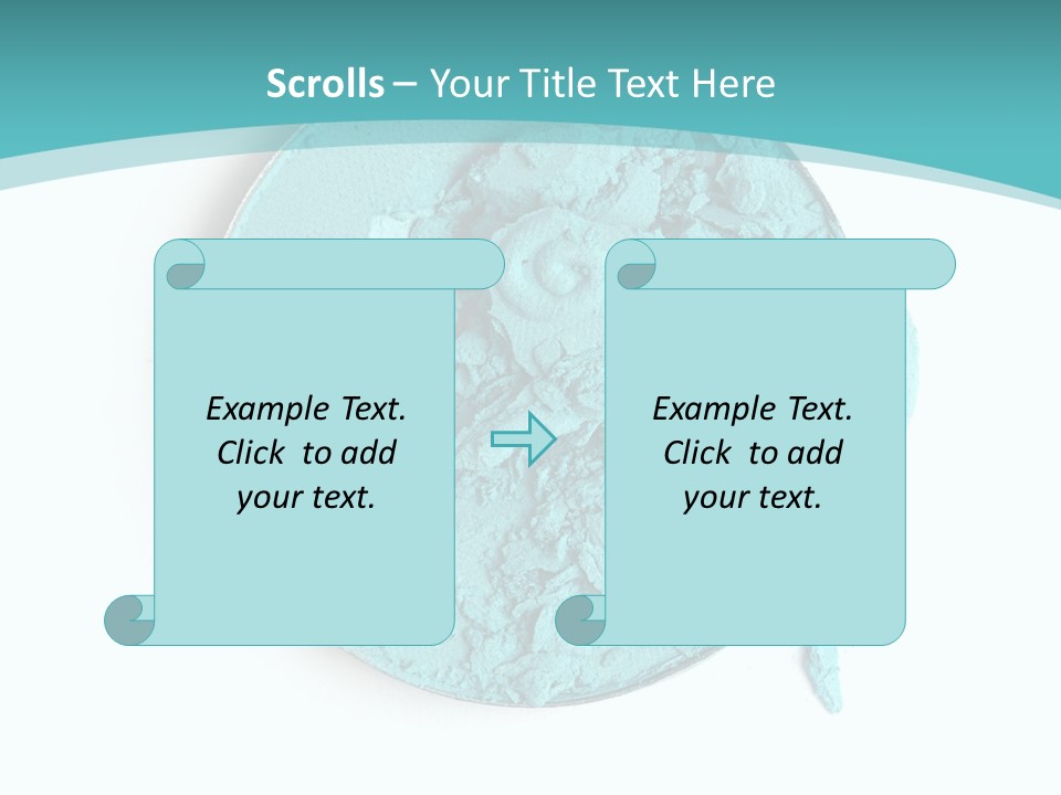 Macro Color Isolated On White PowerPoint Template