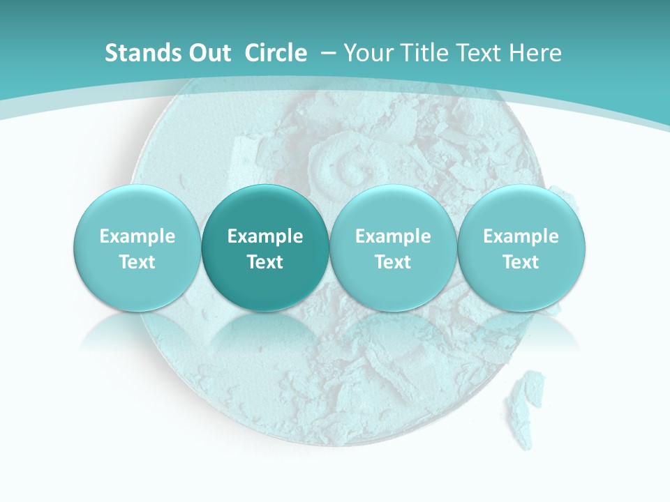 Macro Color Isolated On White PowerPoint Template