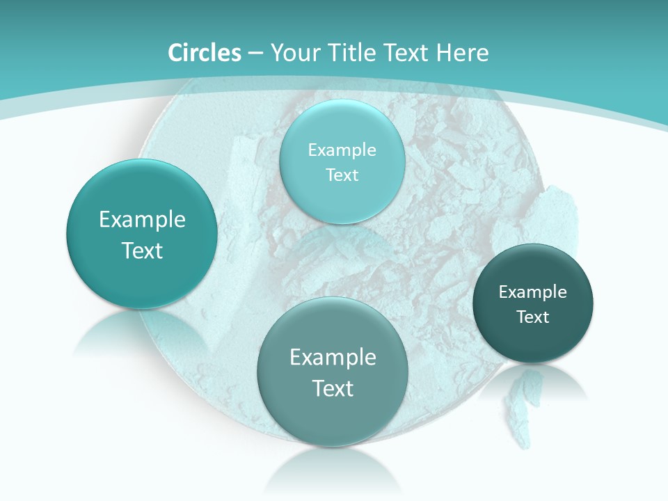 Macro Color Isolated On White PowerPoint Template