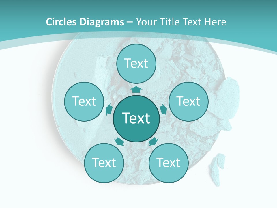 Macro Color Isolated On White PowerPoint Template