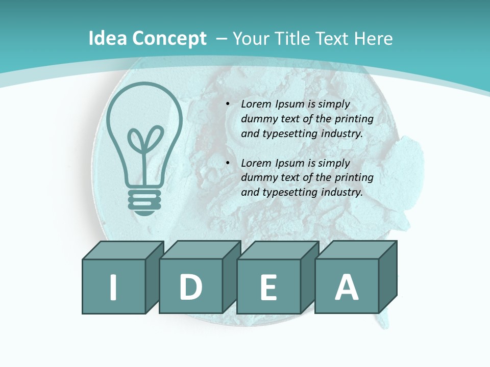 Macro Color Isolated On White PowerPoint Template