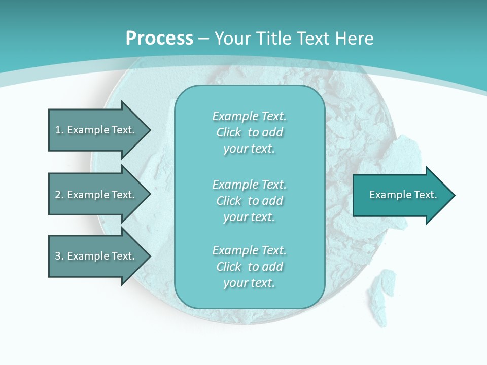 Macro Color Isolated On White PowerPoint Template