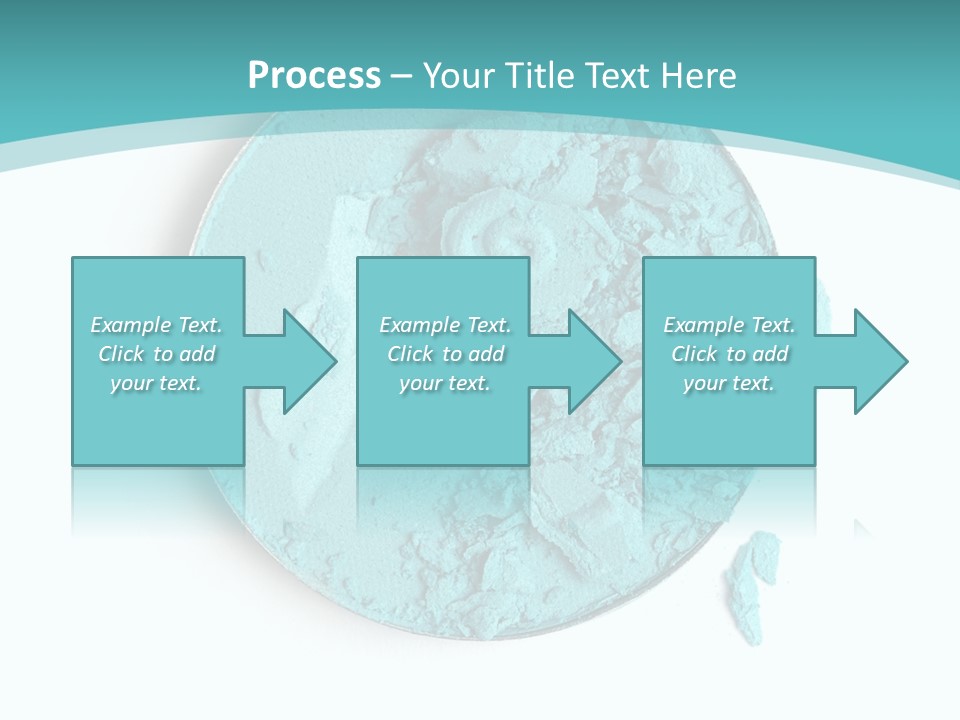 Macro Color Isolated On White PowerPoint Template