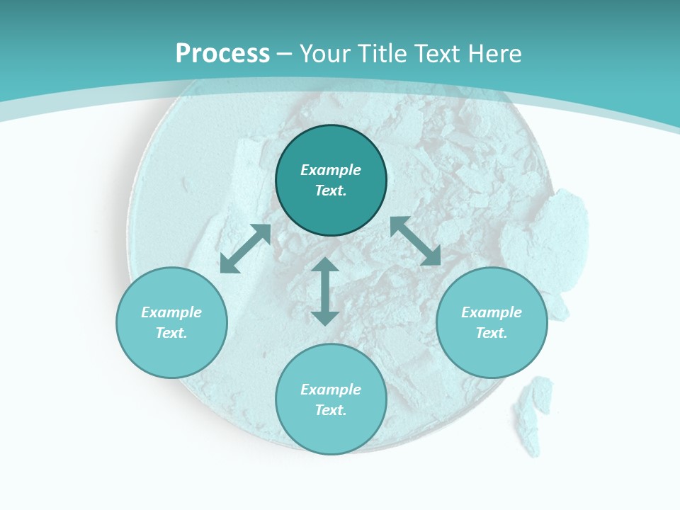 Macro Color Isolated On White PowerPoint Template