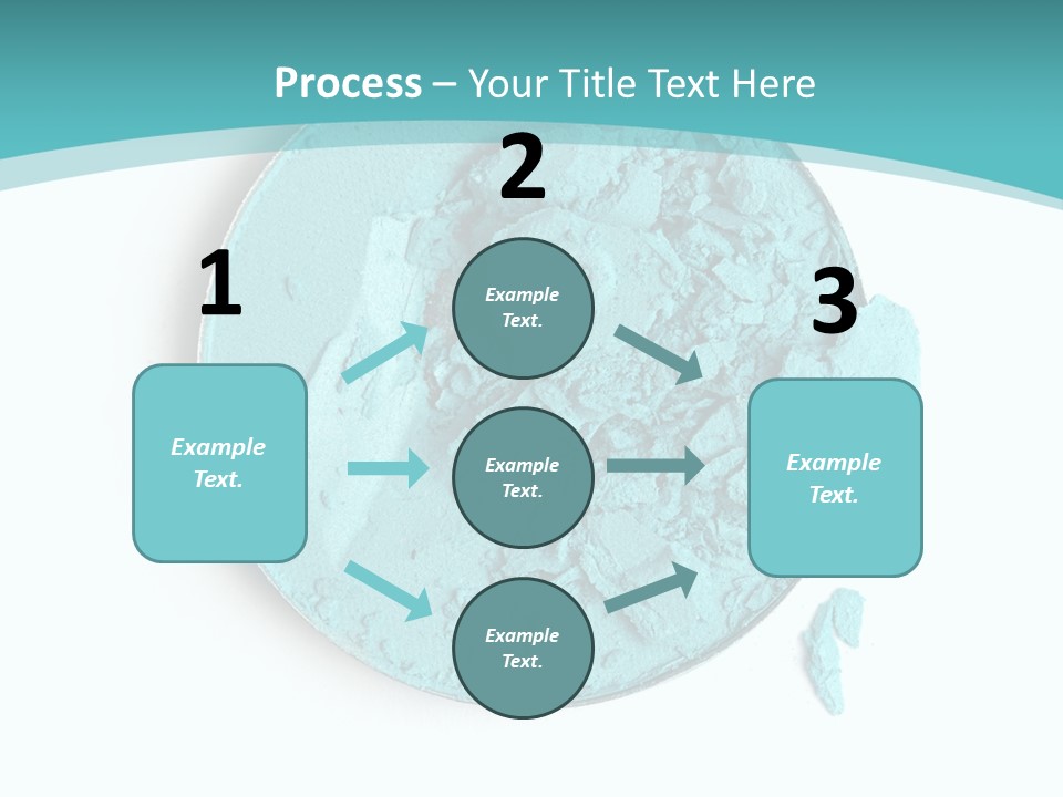 Macro Color Isolated On White PowerPoint Template