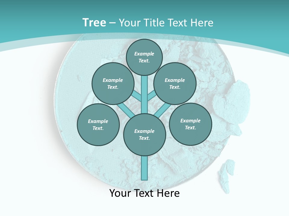 Macro Color Isolated On White PowerPoint Template