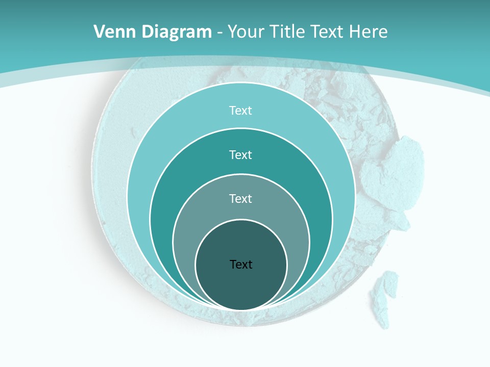 Macro Color Isolated On White PowerPoint Template