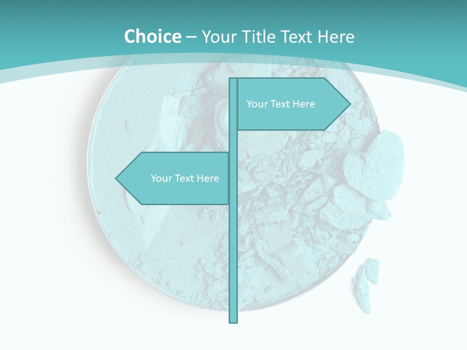 Macro Color Isolated On White PowerPoint Template