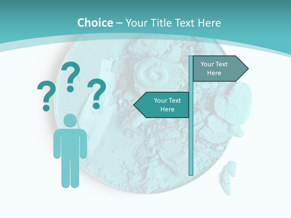 Macro Color Isolated On White PowerPoint Template