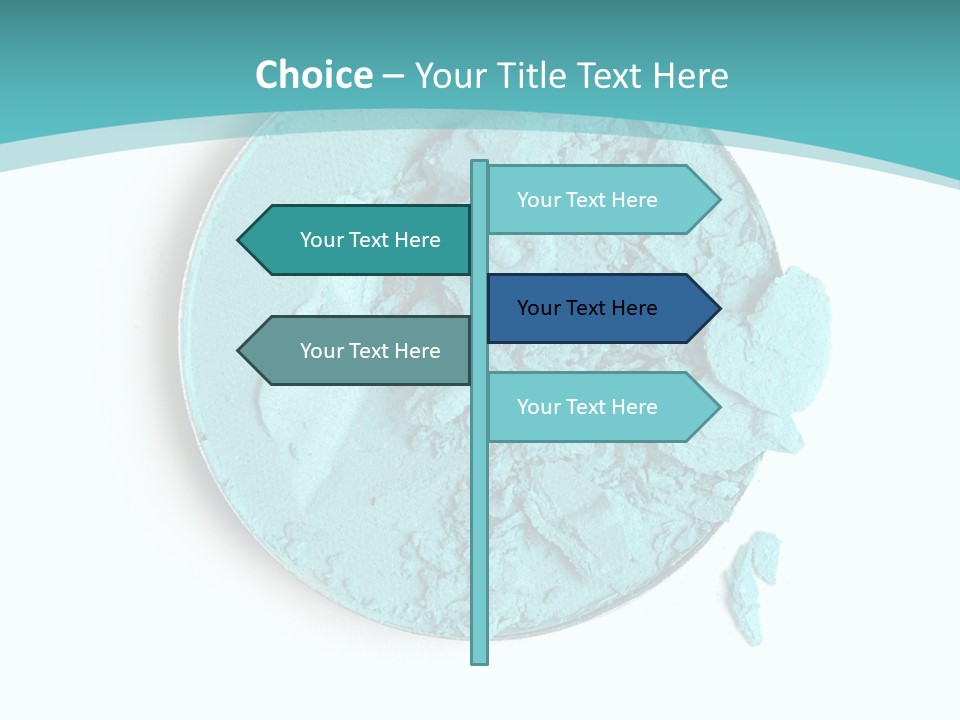 Macro Color Isolated On White PowerPoint Template