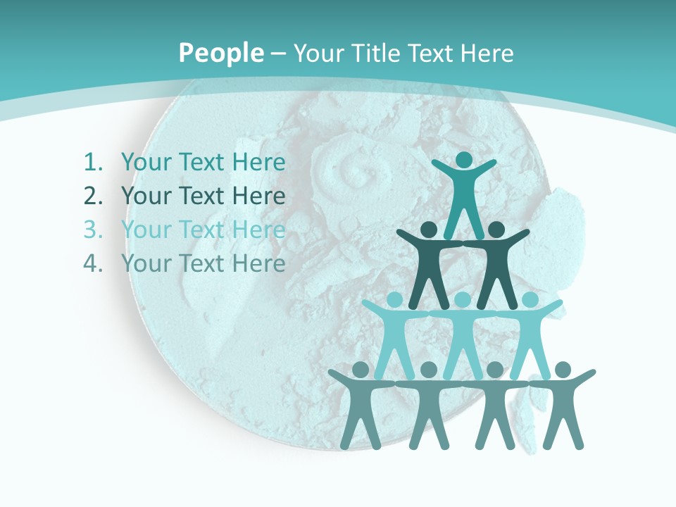 Macro Color Isolated On White PowerPoint Template