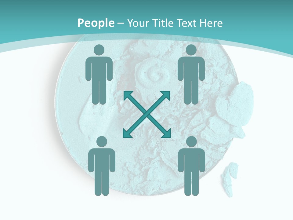 Macro Color Isolated On White PowerPoint Template