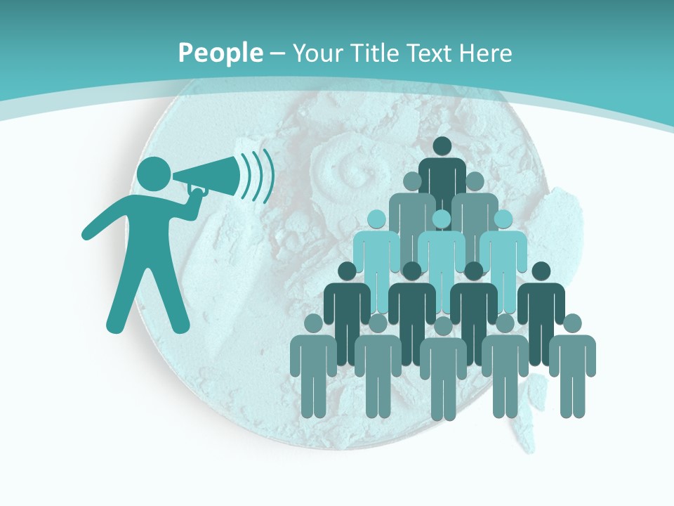 Macro Color Isolated On White PowerPoint Template