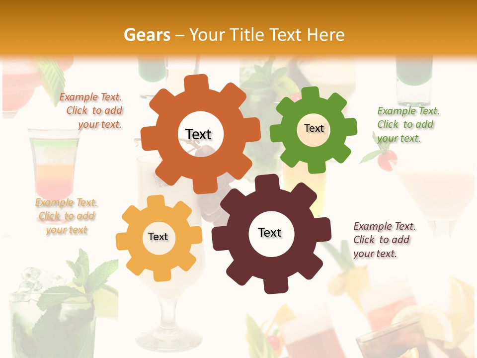 Red Leaf Green PowerPoint Template