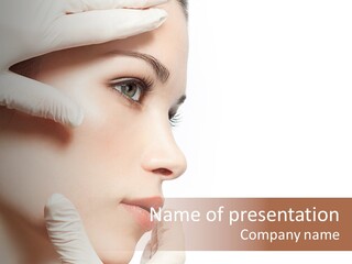 Neck Beauty Doctor PowerPoint Template