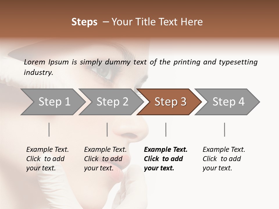 Neck Beauty Doctor PowerPoint Template