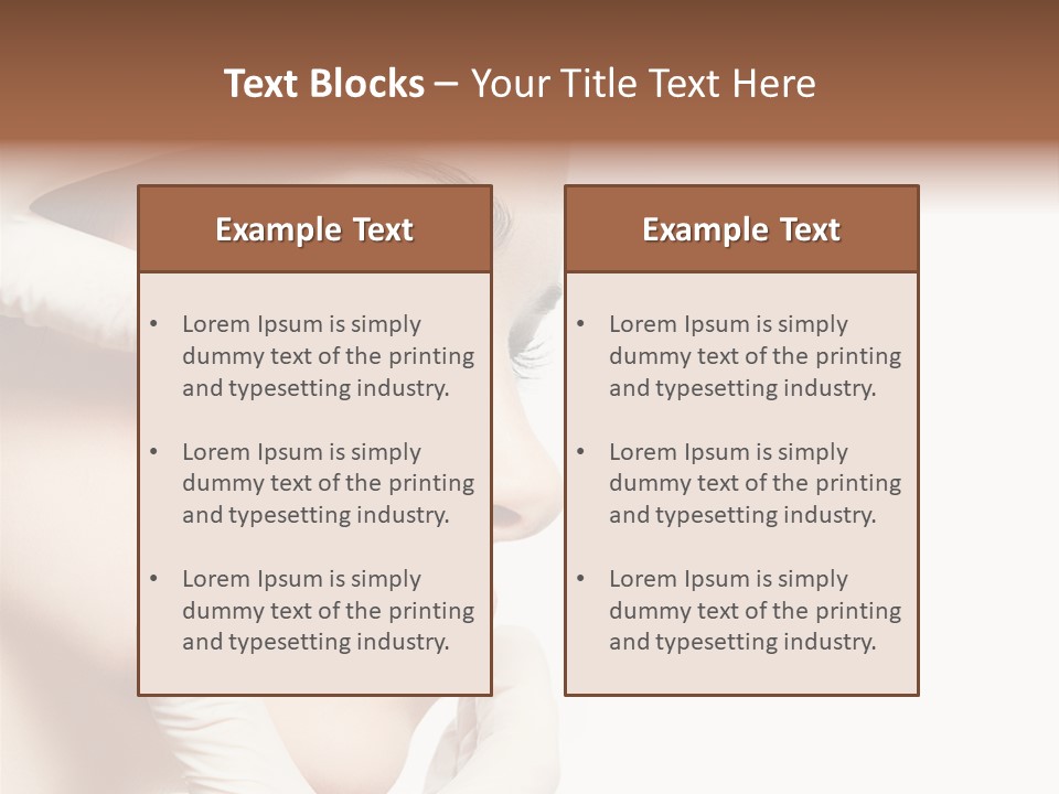 Neck Beauty Doctor PowerPoint Template