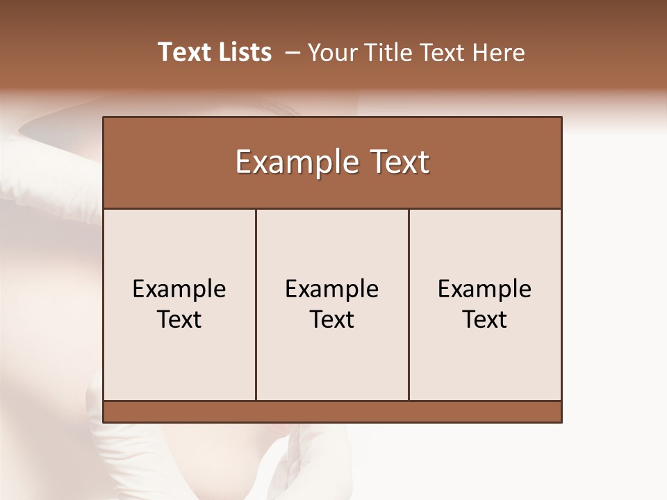 Neck Beauty Doctor PowerPoint Template